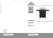 GRILL MEISTER 473848 2407 Instructions For Use Manual
