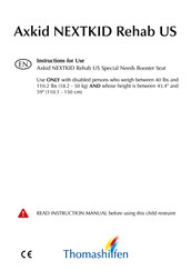 Thomashilfen Axkid NEXTKID Rehab US Instructions For Use Manual