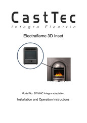 Cast Tec Integra Electraflame 3D Inset Installation & Operation Instructions