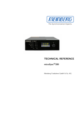 Meinberg microSync XS200 Technical Reference