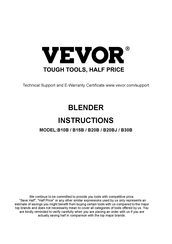 VEVOR B30B Instructions Manual