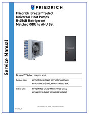 Friedrich Breeze Select WFH36Y193D Service Manual