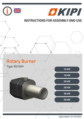 KIPI ROTARY 36 kW Instructions For Assembly And Use