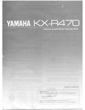 Yamaha KX-R470 Owner's Manual