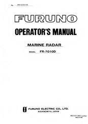 Furuno FR-7010D Operator's Manual