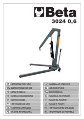 Beta 3024 0,6 Instructions For Use Manual