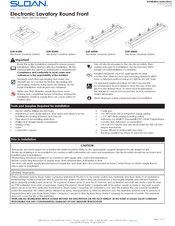 Sloan Stone ELRF-81000 Installation Instructions Manual