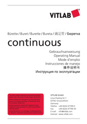 Vitlab continuous Operating Manual