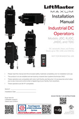 Chamberlain TDC12X1BMC Installation Manual