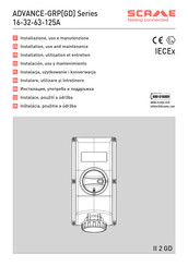 Scame ADVANCE-GRP GD Series Instructions For Installation, Use And Maintenance Manual