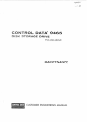 Control Data 9465 Customer Engineering Manual