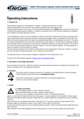 Aircom B3000 Operating Instructions Manual