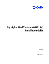 Calix GigaSpire BLAST u4hm Installation Manual