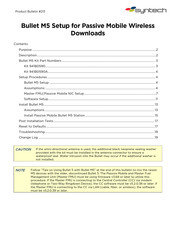 Syntech Bullet M5 Product Bulletin