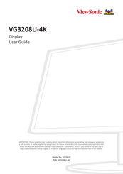 ViewSonic VG3208U-4K User Manual