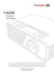 ViewSonic X1 User Manual