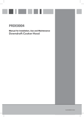 Prima PRDE0004 Manual For Installation, Use And Maintenance