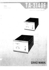 Sony TA-3140F Service Manual