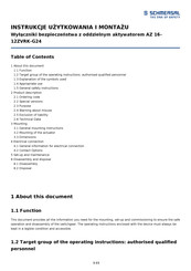 schmersal AZ 16-12ZVRK-G24 Manual
