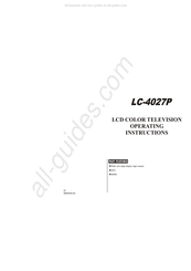 Haier LC-4027P Operating Instructions Manual