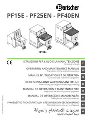 Bartscher PF40EN Operation And Maintenance Manual