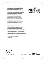 Neptun NGP 110 Inox Original Operating Instructions
