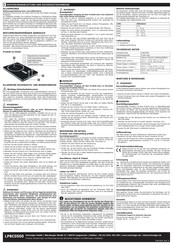 Schwaiger LPBC0500 User Manual And Safety Instructions
