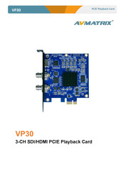 AVMATRIX VP30 Manual