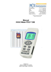 PCE Instruments PCE-T 390 Manual