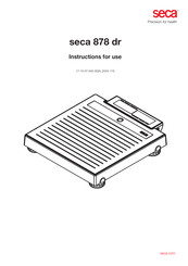 Seca 878 dr Instructions For Use Manual