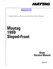 Maytag Atlantis Neptune MDE7000 Service Manual