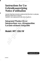 Kuppersbusch IWT 1259.1W Instructions For Use Manual