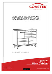 Coaster Ezekiel 182873 Assembly Instructions Manual