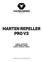 Vulpes Goods MARTEN REPELLER PRO v3 Manual