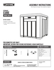 Lifetime 60372U Assembly Instructions Manual