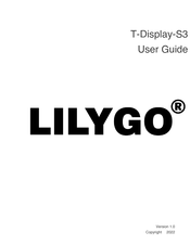 LILYGO ESP32S3 t-displayS3 Touch User Manual