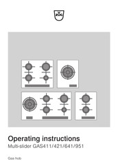 V-ZUG GAS421GSBZ Operating Instructions Manual