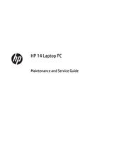 HP 14g-cr1 Series Maintenance And Service Manual