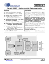 Cirrus Logic CRD3511-Q1 Reference Design