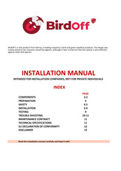 ketrop BirdOff Installation Manual