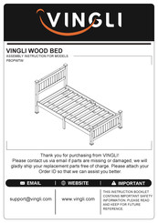 VINGLI PBOPWTW Assembly Instruction Manual