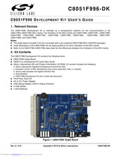 Silicon Laboratories C8051F996DK User Manual