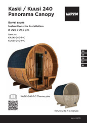 Harvia KASKI-240-P-C Instructions For Installation Manual