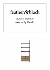 feather & black Saunders Bookshelf Assembly Manual