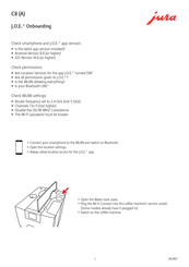 Jura C8 Onboarding Manual