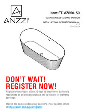 Anzzi FT-AZ650-59 Installation & Operation Manual