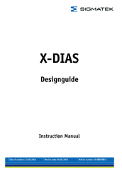 SIGMATEK X-DIAS Instruction Manual