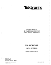Tektronix 620 Operator's Manual