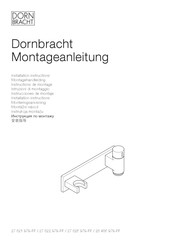 Dornbracht 27 821 979 Series Installation Instructions Manual