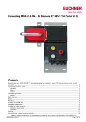 EUCHNER 117103 Connecting Manual